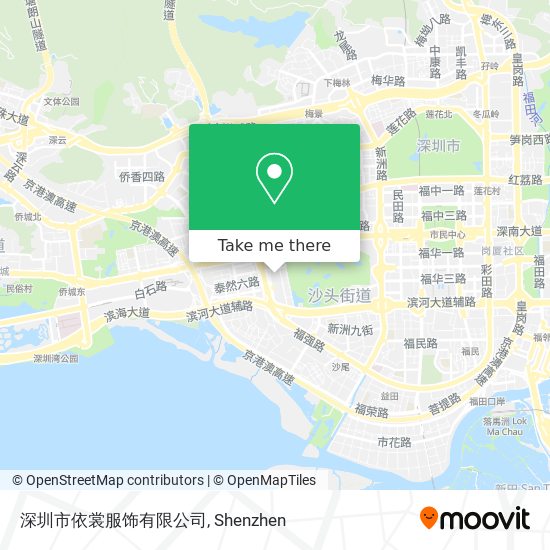 深圳市依裳服饰有限公司 map