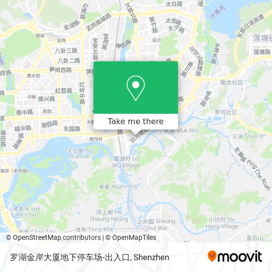 罗湖金岸大厦地下停车场-出入口 map