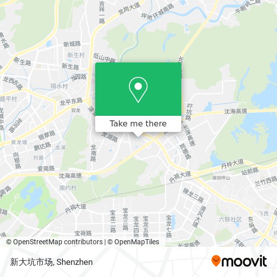 新大坑市场 map