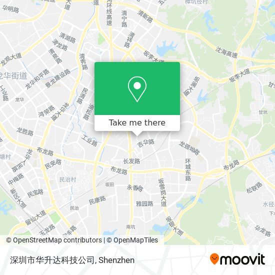 深圳市华升达科技公司 map