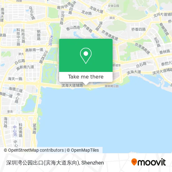 深圳湾公园出口(滨海大道东向) map