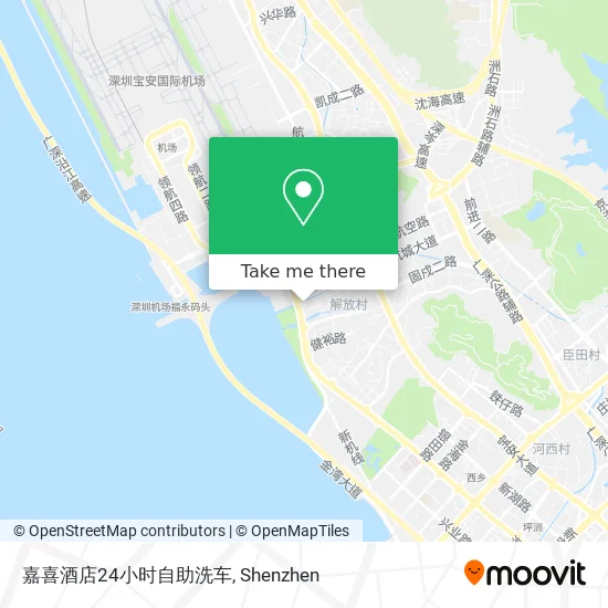 嘉喜酒店24小时自助洗车 map