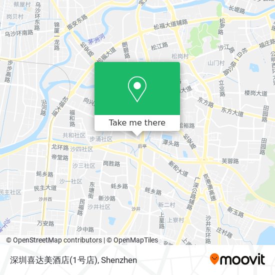 深圳喜达美酒店(1号店) map