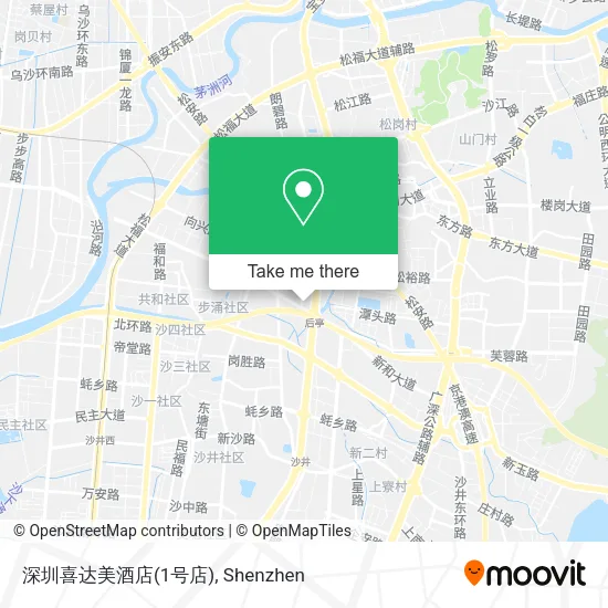 深圳喜达美酒店(1号店) map