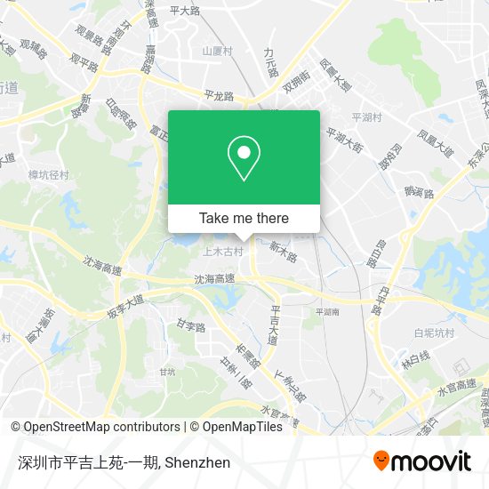 深圳市平吉上苑-一期 map