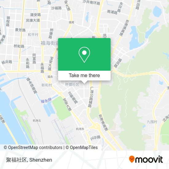 聚福社区 map