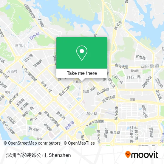 深圳当家装饰公司 map