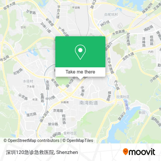 深圳120急诊急救医院 map