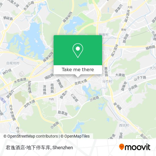 君逸酒店-地下停车库 map