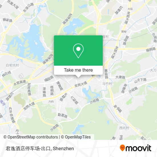 君逸酒店停车场-出口 map