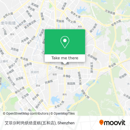 艾菲尔时尚烘焙蛋糕(五和店) map