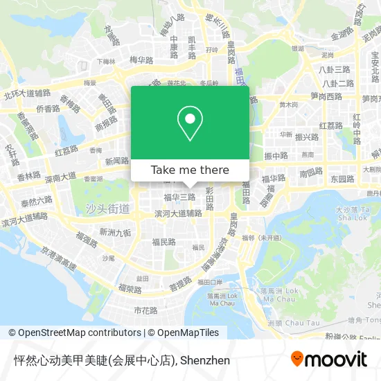怦然心动美甲美睫(会展中心店) map