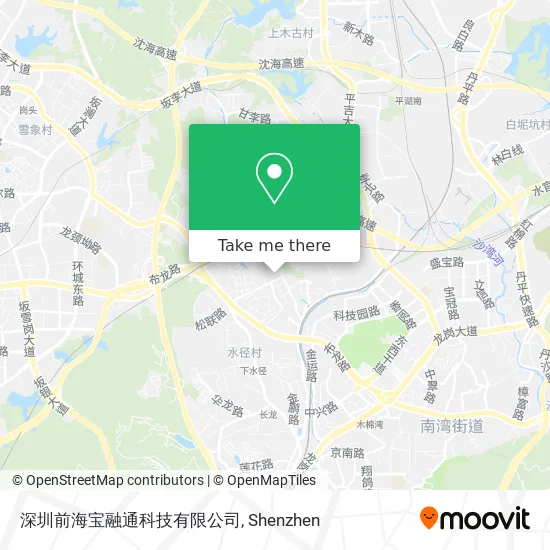 深圳前海宝融通科技有限公司 map