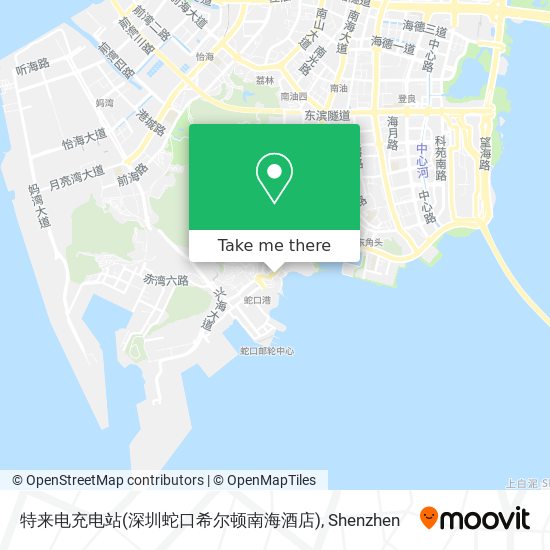 特来电充电站(深圳蛇口希尔顿南海酒店) map