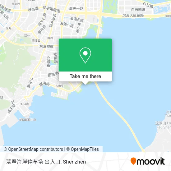 翡翠海岸停车场-出入口 map