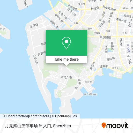 月亮湾山庄停车场-出入口 map