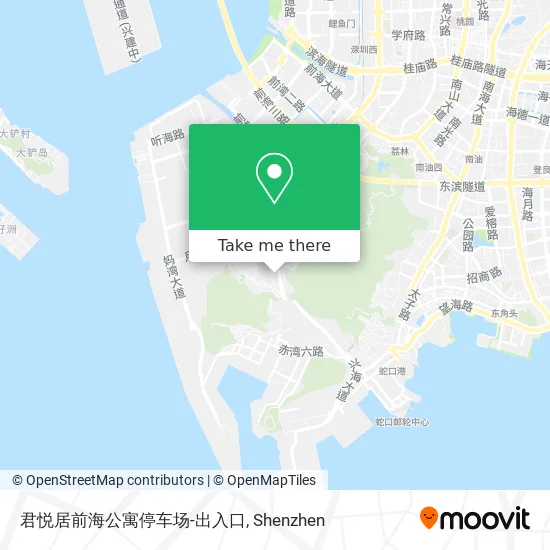 君悦居前海公寓停车场-出入口 map