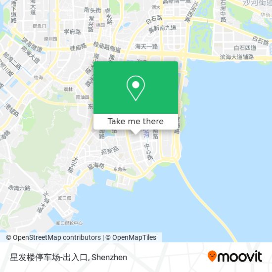 星发楼停车场-出入口 map