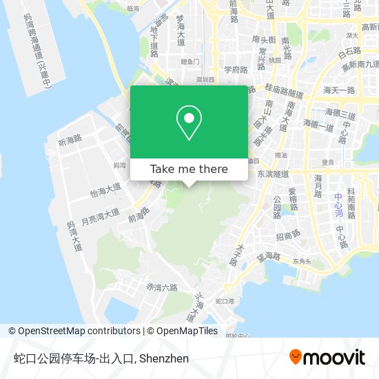 蛇口公园停车场-出入口 map