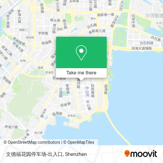 文德福花园停车场-出入口 map