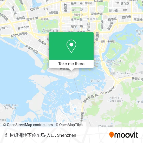 红树绿洲地下停车场-入口 map