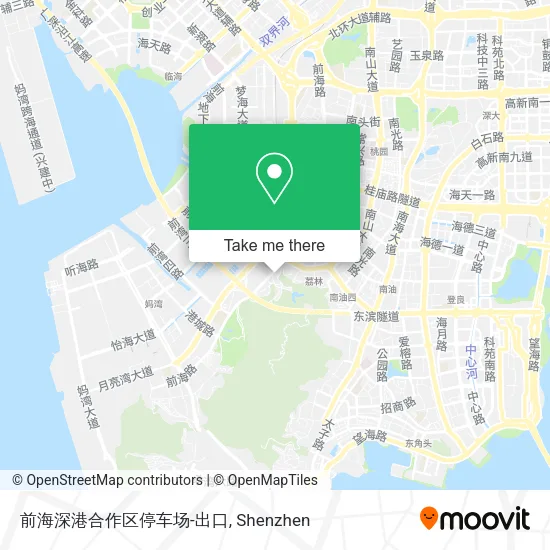 前海深港合作区停车场-出口 map