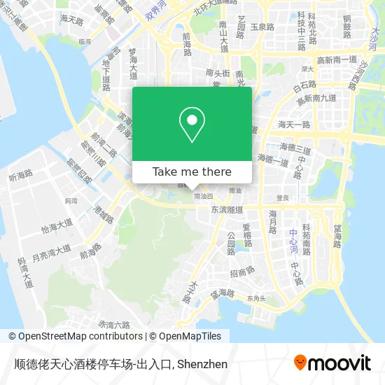 顺德佬天心酒楼停车场-出入口 map