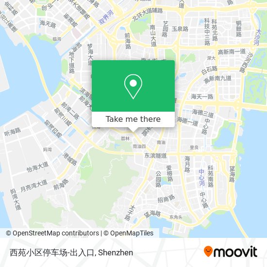 西苑小区停车场-出入口 map