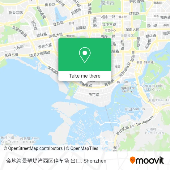 金地海景翠堤湾西区停车场-出口 map