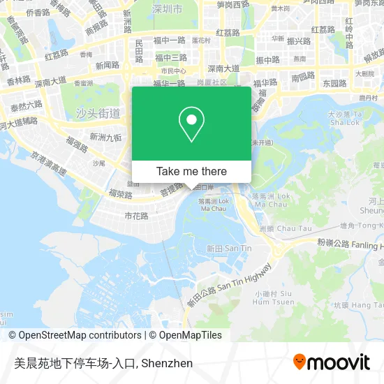 美晨苑地下停车场-入口 map