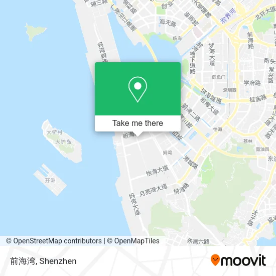 前海湾 map