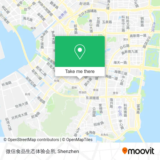 微信食品生态体验会所 map