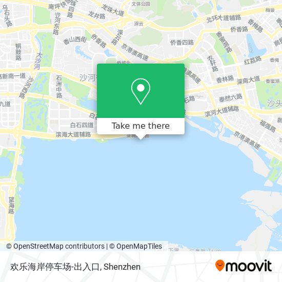 欢乐海岸停车场-出入口 map