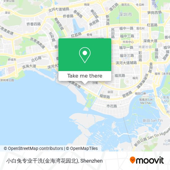 小白兔专业干洗(金海湾花园北) map