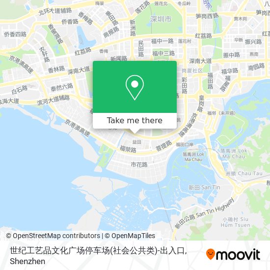 世纪工艺品文化广场停车场(社会公共类)-出入口 map