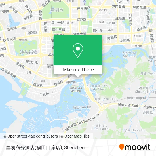 皇朝商务酒店(福田口岸店) map