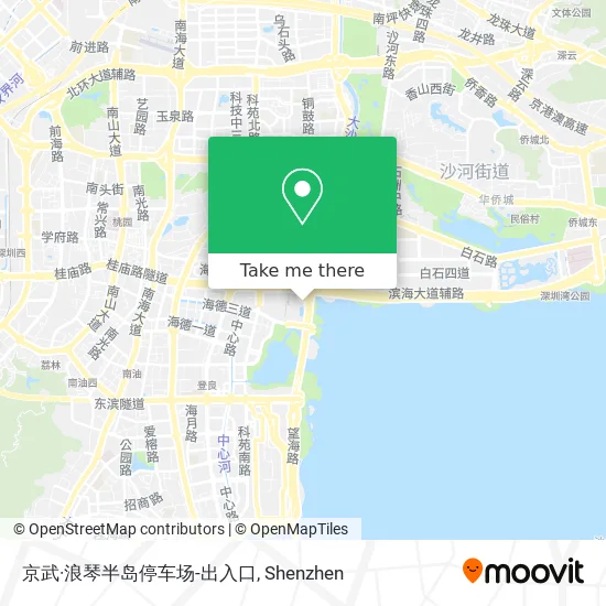 京武·浪琴半岛停车场-出入口 map