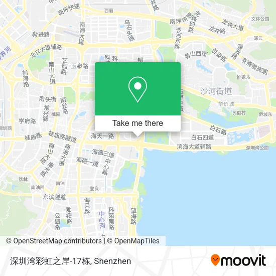 深圳湾彩虹之岸-17栋 map