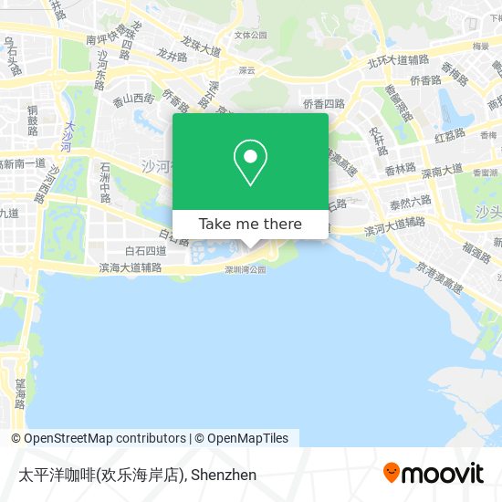 太平洋咖啡(欢乐海岸店) map