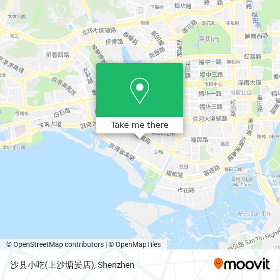 沙县小吃(上沙塘晏店) map