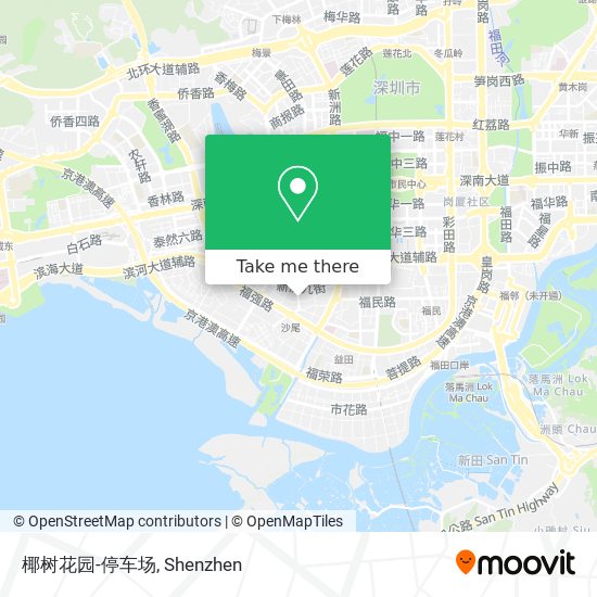 椰树花园-停车场 map