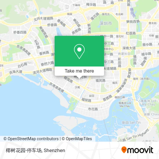 椰树花园-停车场 map