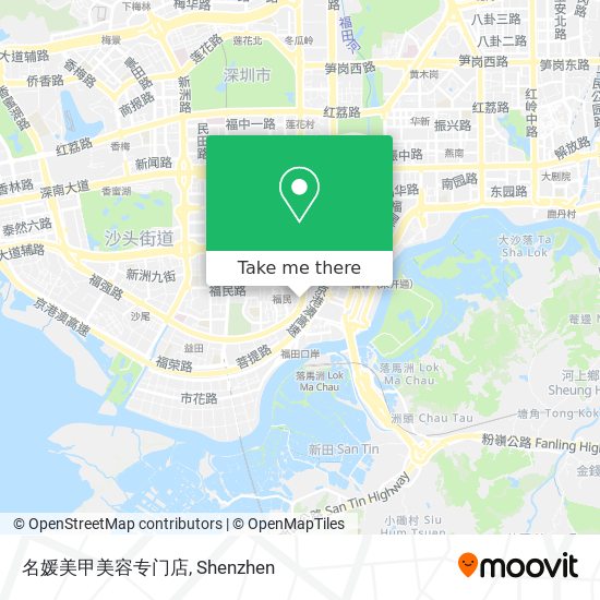 名媛美甲美容专门店 map