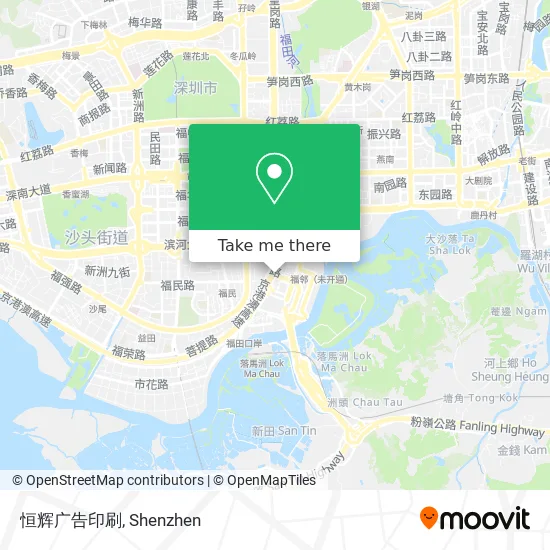 恒辉广告印刷 map