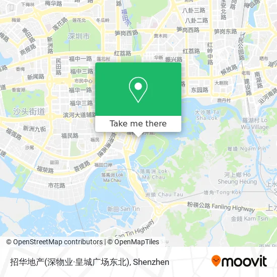 招华地产(深物业·皇城广场东北) map