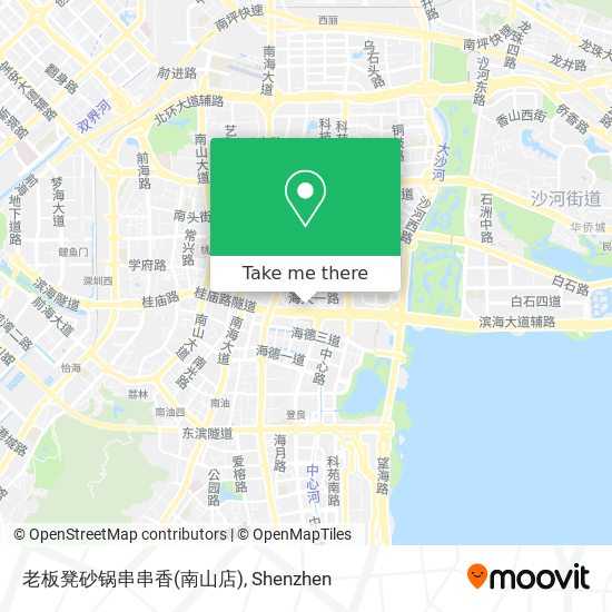 老板凳砂锅串串香(南山店) map