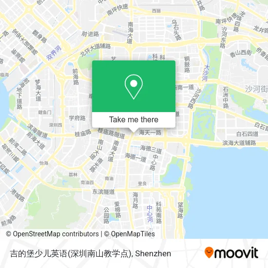 吉的堡少儿英语(深圳南山教学点) map