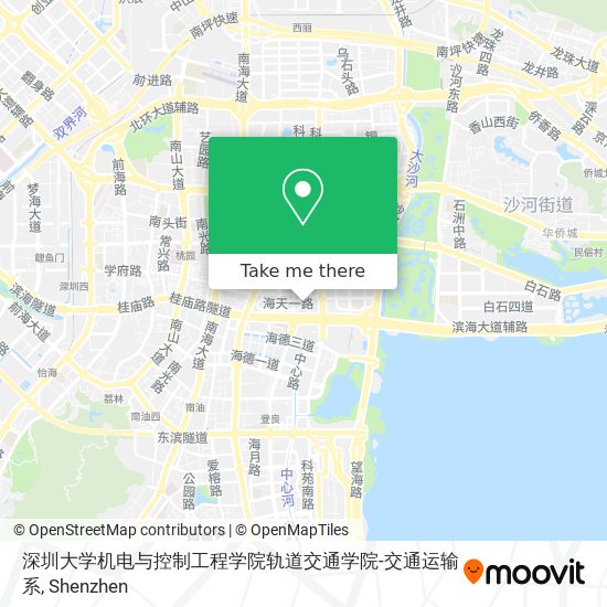 深圳大学机电与控制工程学院轨道交通学院-交通运输系 map