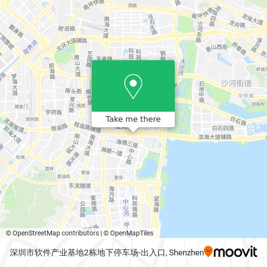 深圳市软件产业基地2栋地下停车场-出入口 map