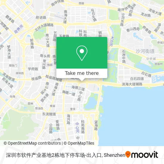 深圳市软件产业基地2栋地下停车场-出入口 map